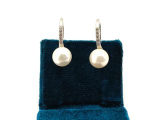 pendientes plata 925mm con piedra con circonita