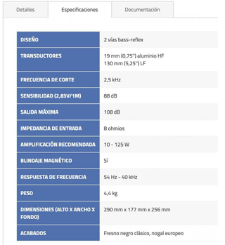 Altavoces HI-FI KEF C3 Negros