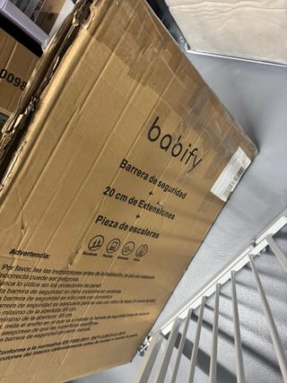 Barrera seguridad bebé extensible sin tornillos