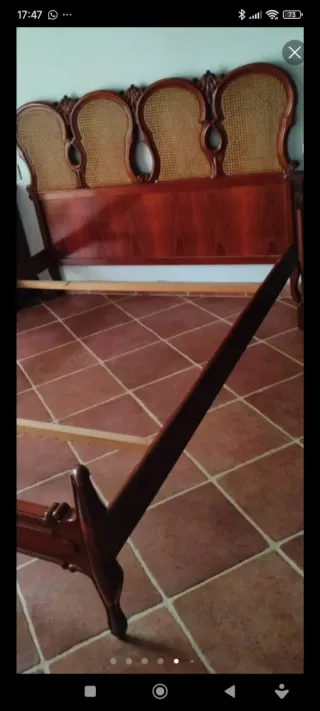 Dormitorio Matrimonio Madera y Mimbre