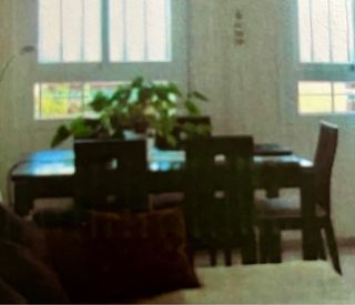 Mesa comedor extensible madera wengue y 4 sillas