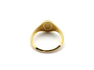 sello oro 18k con piedra con circonita t. 18 (18,47 mm)