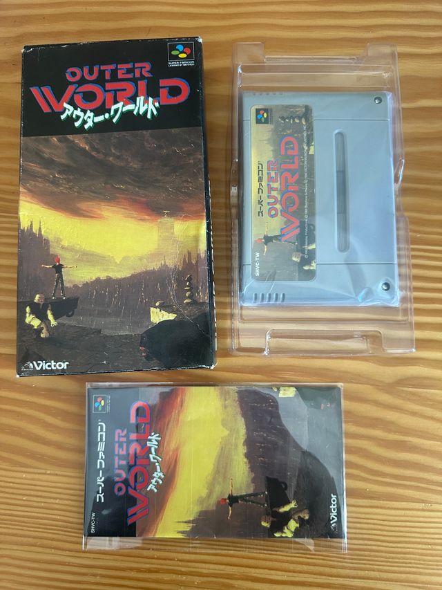 Jeu Vidéo Outer World Super Famicom - Version Super Famicom - Bon état - Boîtier Et Instructions Inclus