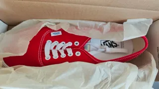 Zapatillas Vans Authentic Rojas Talla 44.