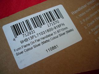 Manillar Recto Funn Flame Onn. Alu. 31,8x71 Nueva