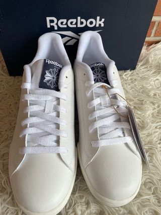 Zapatillas Reebok Classic Hombre Blancas y Azules