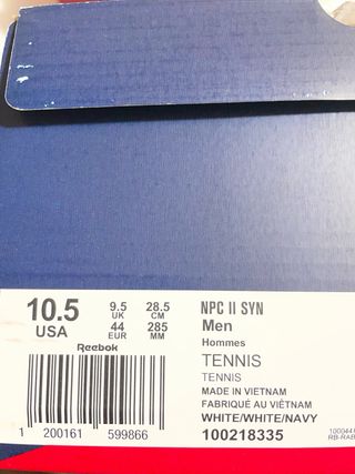 Zapatillas Reebok Classic Hombre Blancas y Azules