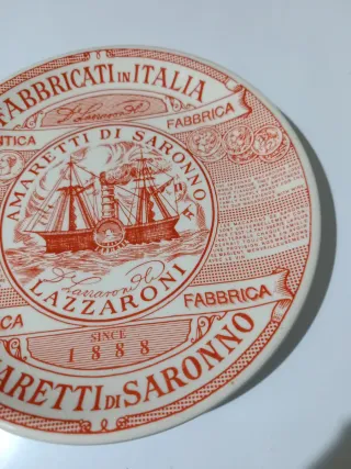 Piatto decorativo Lazzaroni Amaretti di Saronno