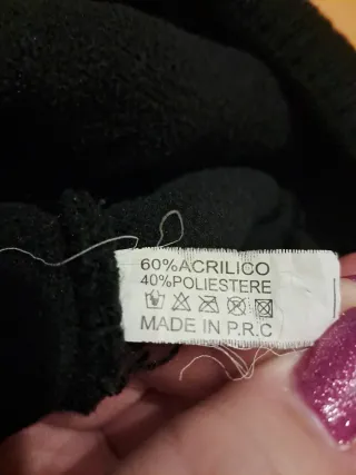 Cappello unisex nero