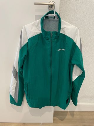 Chaqueta Adidas Retro Verde y Blanca