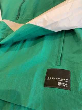 Chaqueta Adidas Retro Verde y Blanca