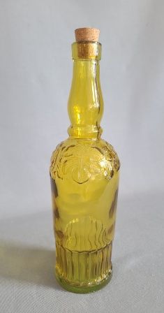 Botella de vidrio ámbar con corcho, modelo MISTELA