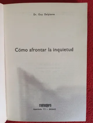 Libro Cómo Afrontar la Inquietud