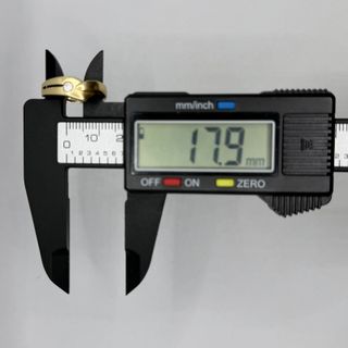 Anillo de oro 18k circonita, 2.23 g, T-17.