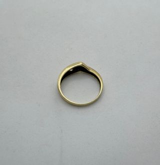 Anillo de oro 18k circonita, 2.23 g, T-17.