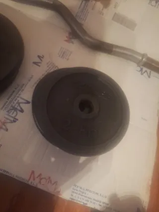 Barra de pesas curva