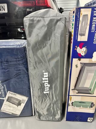 Cuna de viaje plegable Lupilu con colchón