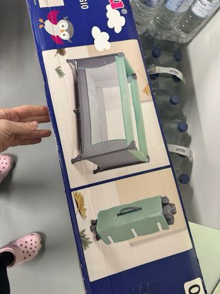 Cuna de viaje plegable Lupilu con colchón