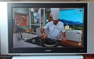 Televisor Philips Flat TV Negro/Plateado