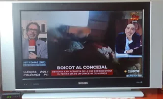 Televisor Philips Flat TV Negro/Plateado