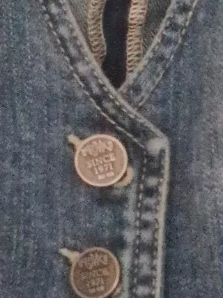 Chaleco Denim Retro Y2k Talla M