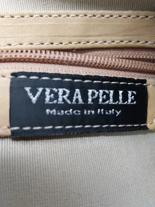 Borsa Vintage Pelle Beige Anni 90