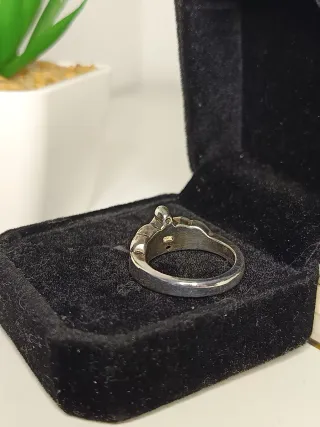 Anillo Plata Ley Corona/ 11mm