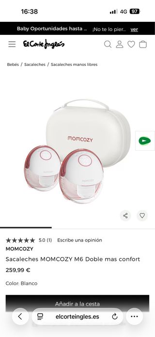 MOMCOZY M6 Doble Extractor Leche