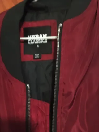 Chaqueta Bomber Urban Classics Roja Talla s