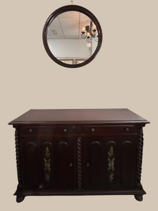 Entradita de madera y metal