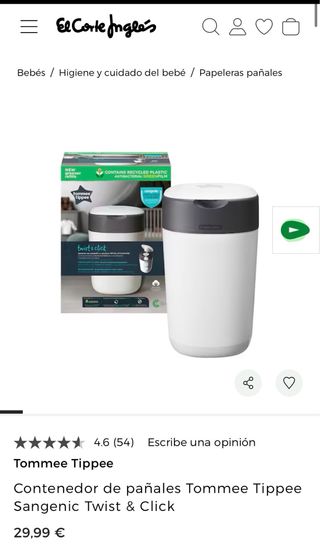 Hamaca Levo bebé + papelera pañales