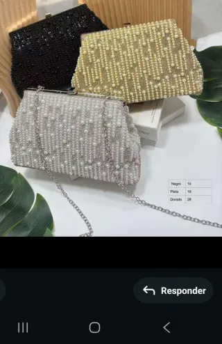 Bolsos de fiesta negros, dorados y plateados