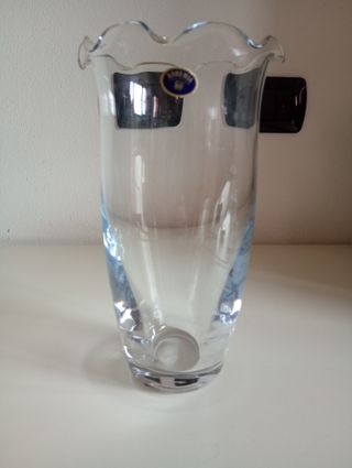 Vaso Cristallo Bohemia Blu
