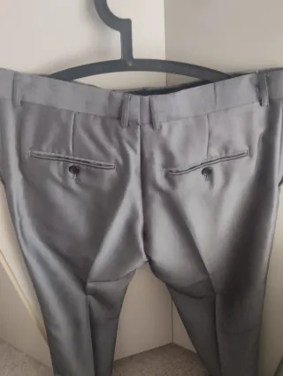 Traje de chaqueta gris caballero