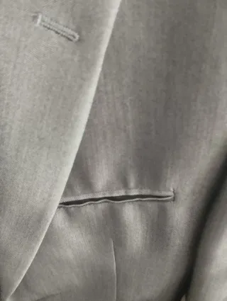 Traje de chaqueta gris caballero