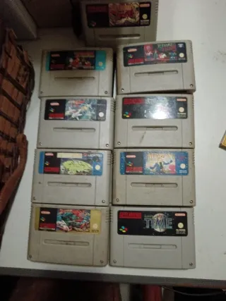 Consola SNES + Juegos + Mando Con televisión