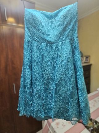 Vestido de fiesta azul talla 40/42