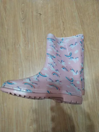Botas de lluvia unicornio niña talla 35