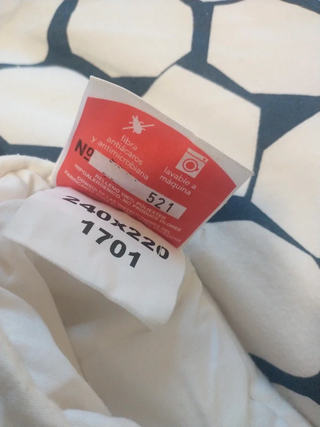 Edredón Nórdico antiácaros Dacron 240x220