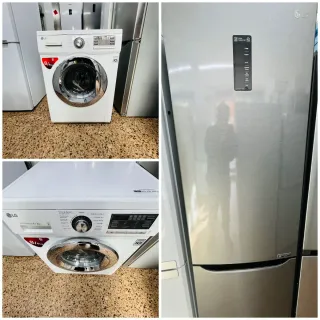 Combo Lavadora Secadora LG 8kg + Nevera