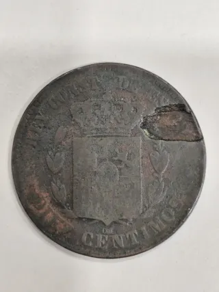 Moneda 10 céntimos Alfonso XII 1879