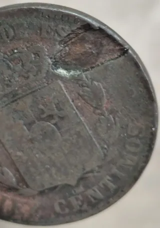 Moneda 10 céntimos Alfonso XII 1879