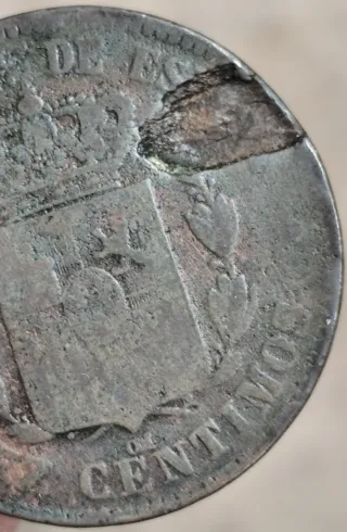 Moneda 10 céntimos Alfonso XII 1879