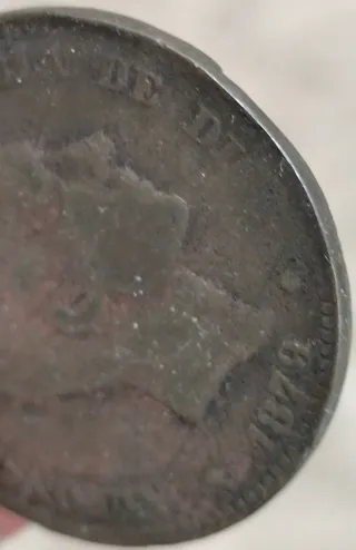 Moneda 10 céntimos Alfonso XII 1879