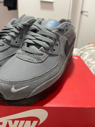 Nike Air Max 90 Gris y Azul