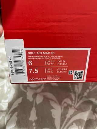 Nike Air Max 90 Gris y Azul