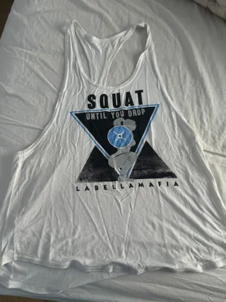 Camiseta Bella Mafia Gym Blanca