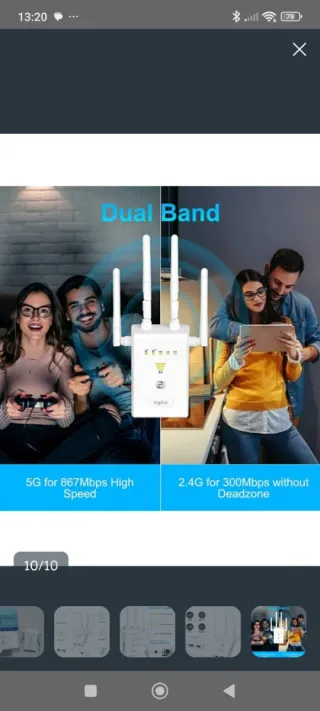 Repetidor Aigital 1200 Mbit/s WLAN