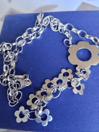 Collana Argento 925 Ciondolo Fiore