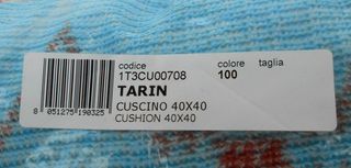 MISSONI  cuscino raso cotone 40x40 OEKO TEX TARIN
